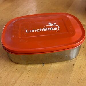 LunchBots stainless steel divided container brand new (washed but not used)